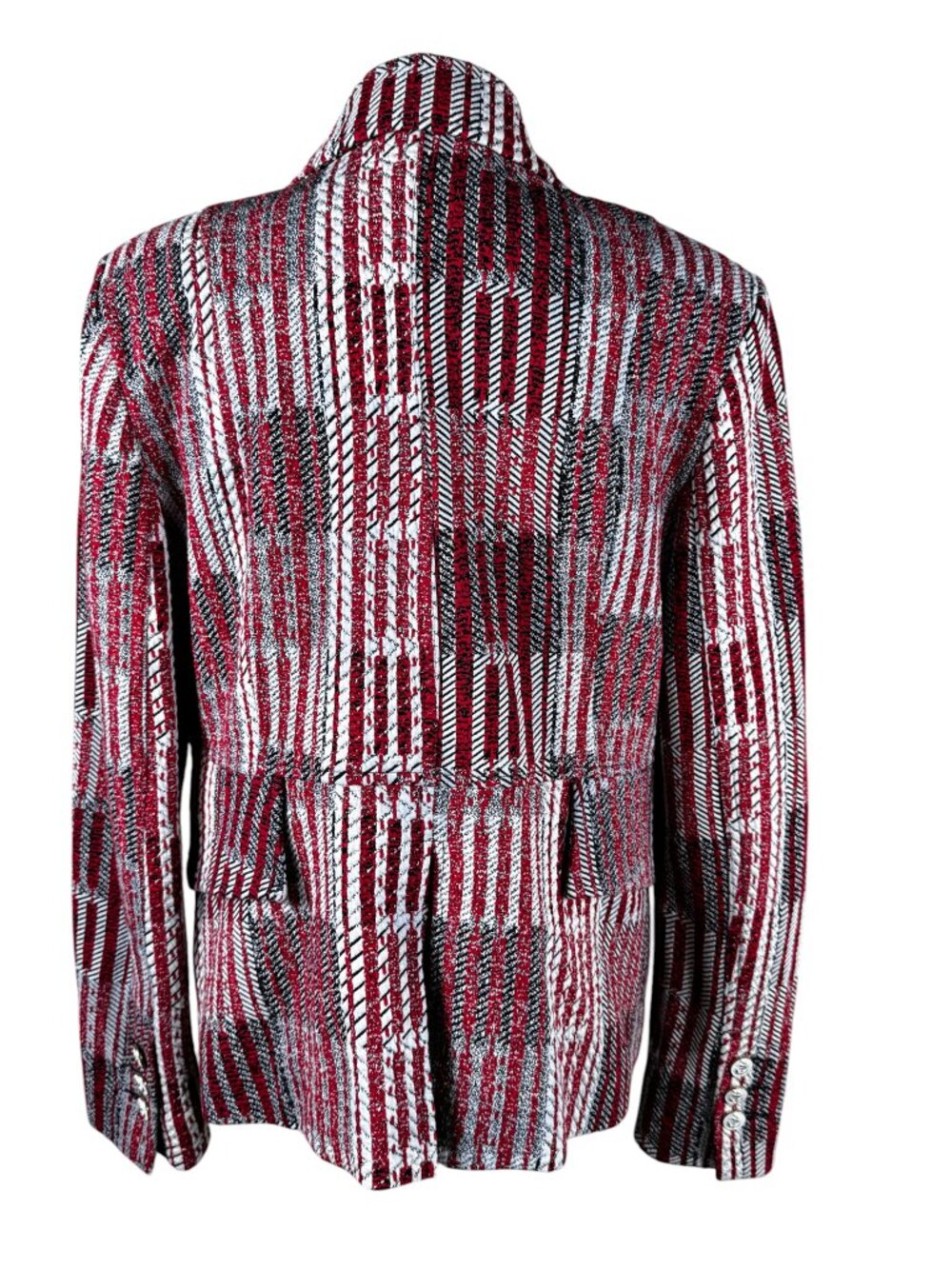 cabi Captain Blazer Style 6028 Red White Blue Nautical Knit Jacket M - Picture 7 of 13
